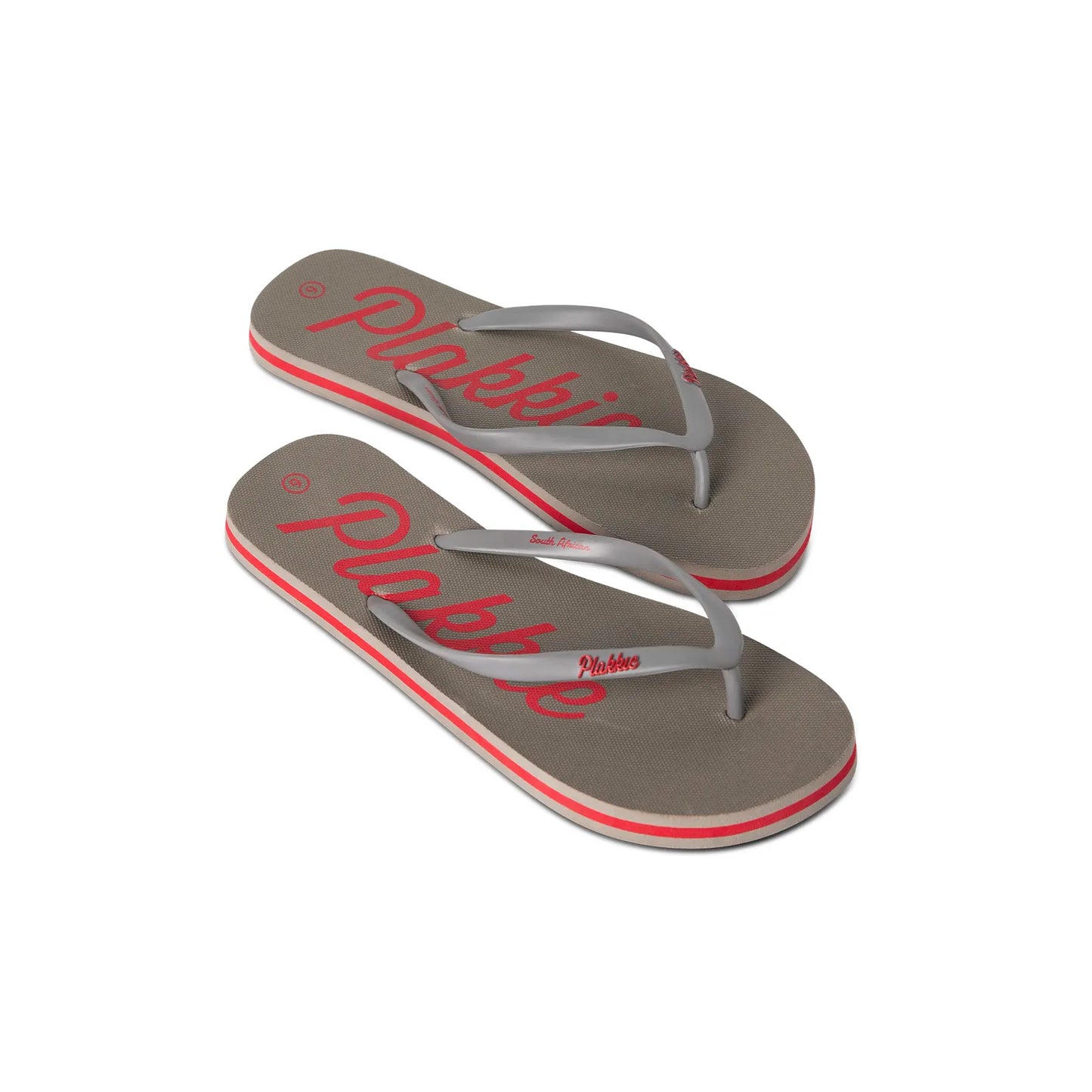 Plakkie Clifton (Grey and Red)