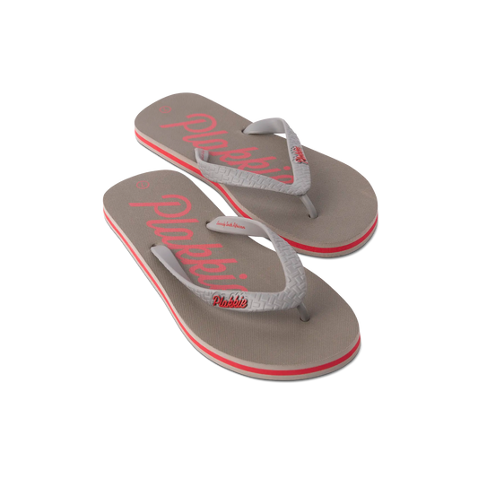 Plakkie Clifton (Grey and Red)