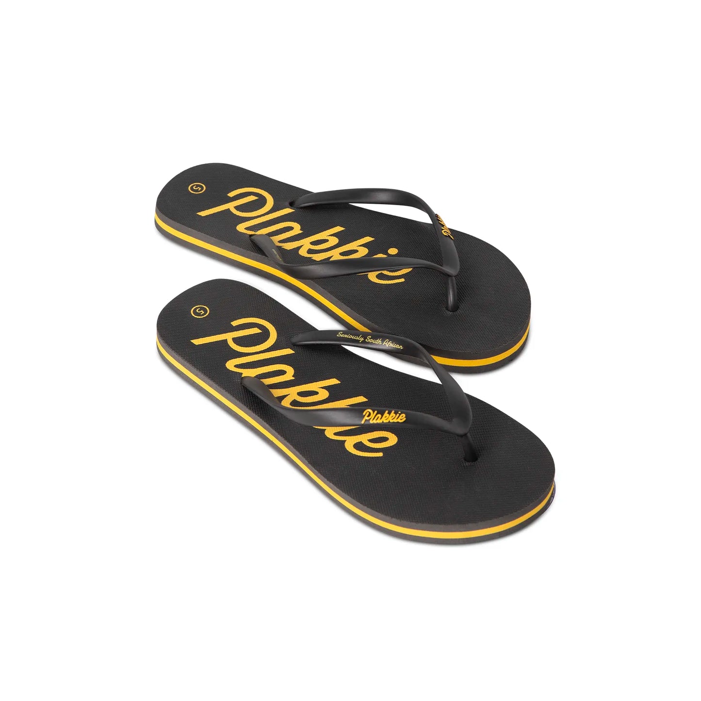 Plakkie Ushaka (Charcoal and Yellow)