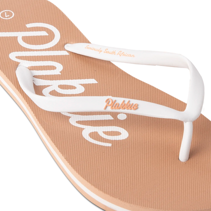 Plakkie Coffee Bay (Tan and White)